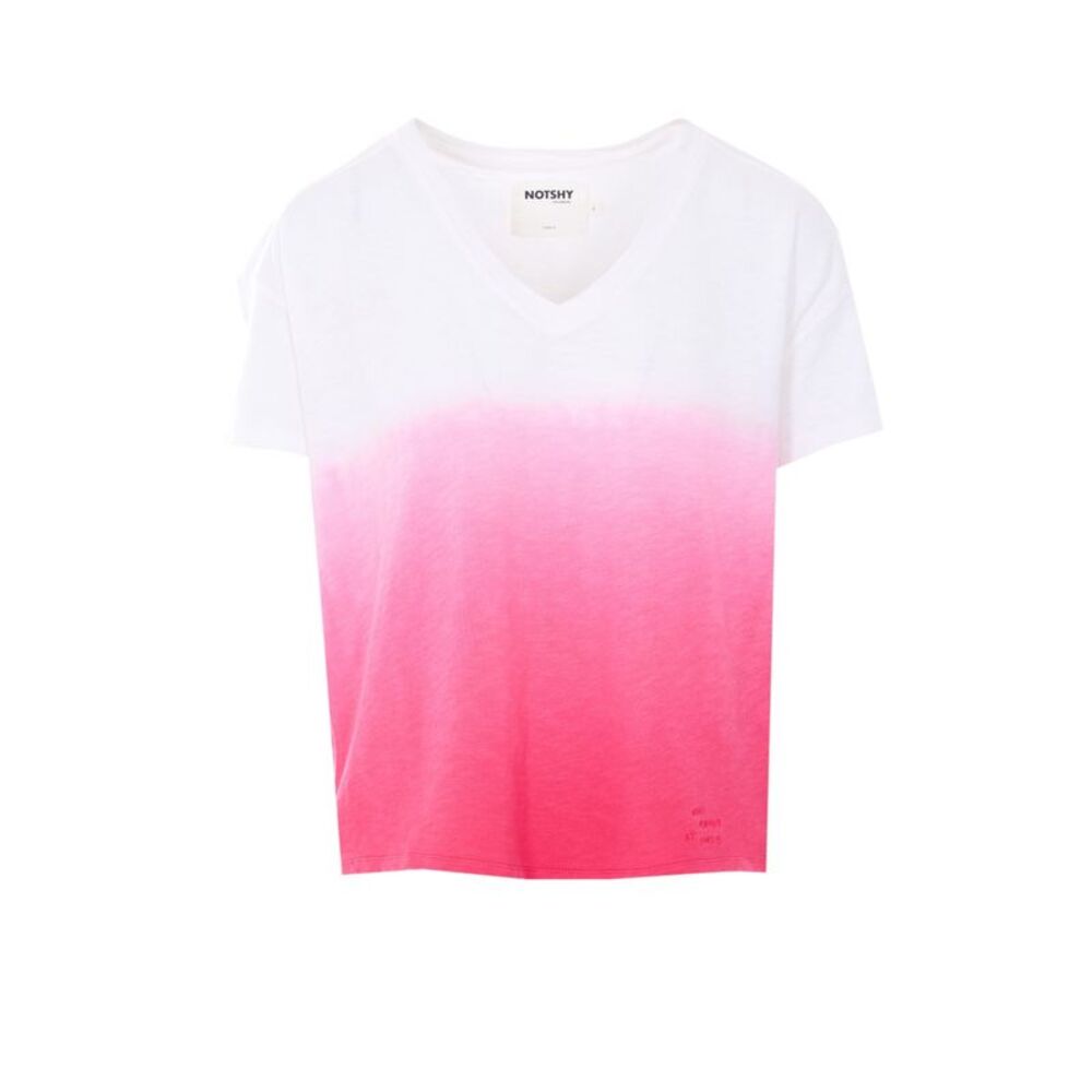 Not Shy Women Rozen T-Shirt With Make Memories At Sunset Embroidery